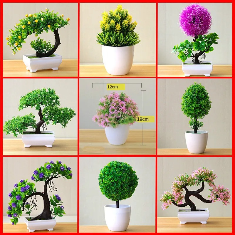 Bonsai Garden Ideas - Artificial Small Tree Potted Plant Fake