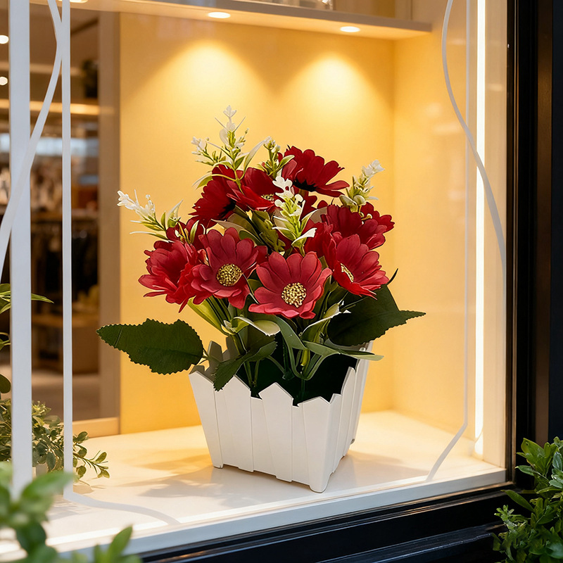 Simulated Chrysanthemum Potted - Bonsai Garden Entrance recension och pris