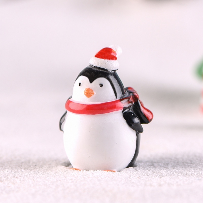 4pcs Mini Resin Penguin Micro  - Bonsai Garden World recension och pris