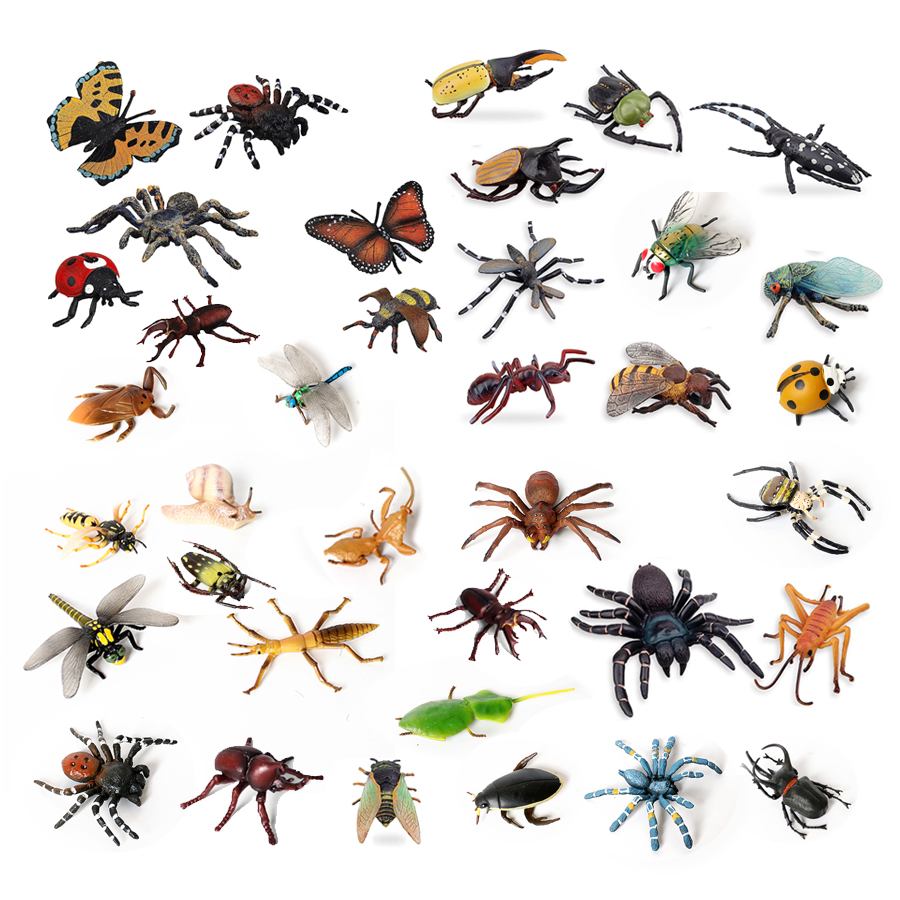 Realistic Plastic Bugs Figurin - Bonsai Garden Ideas recension och pris