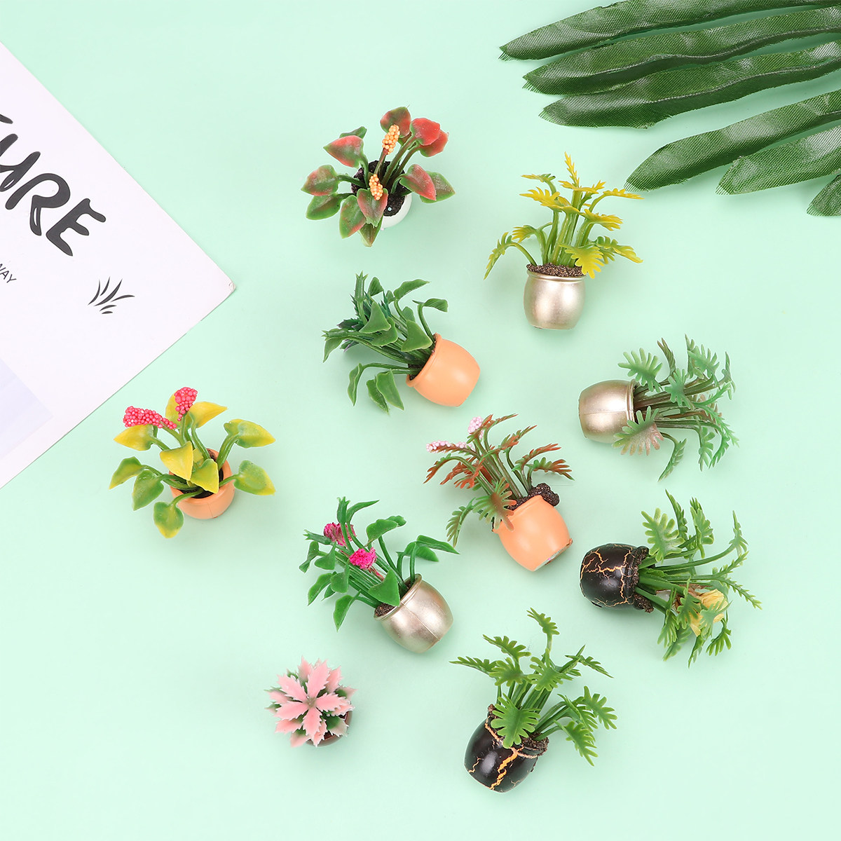10Pcs Mini Plastic Potted Colo - Bonsai Garden World recension och pris