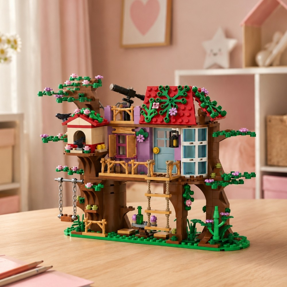 462pcs City Friends Bird Tree  - Bonsai Garden Ideas recension och pris