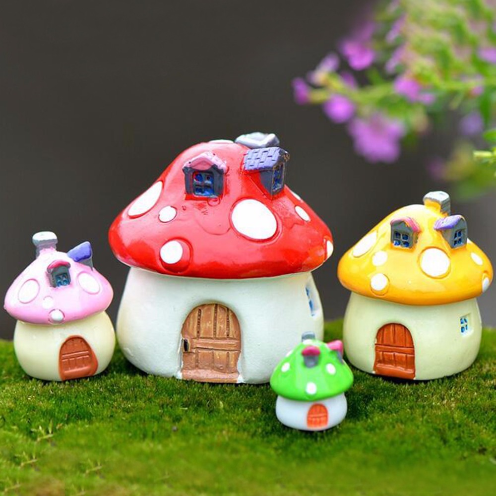 Colorful Garden Mushroom House - Bonsai Garden World recension och pris