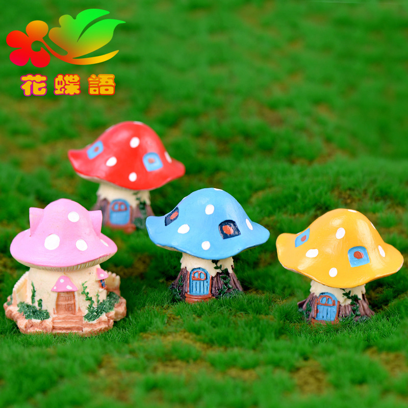 Colorful Garden Mushroom House - Bonsai Garden World recension och pris