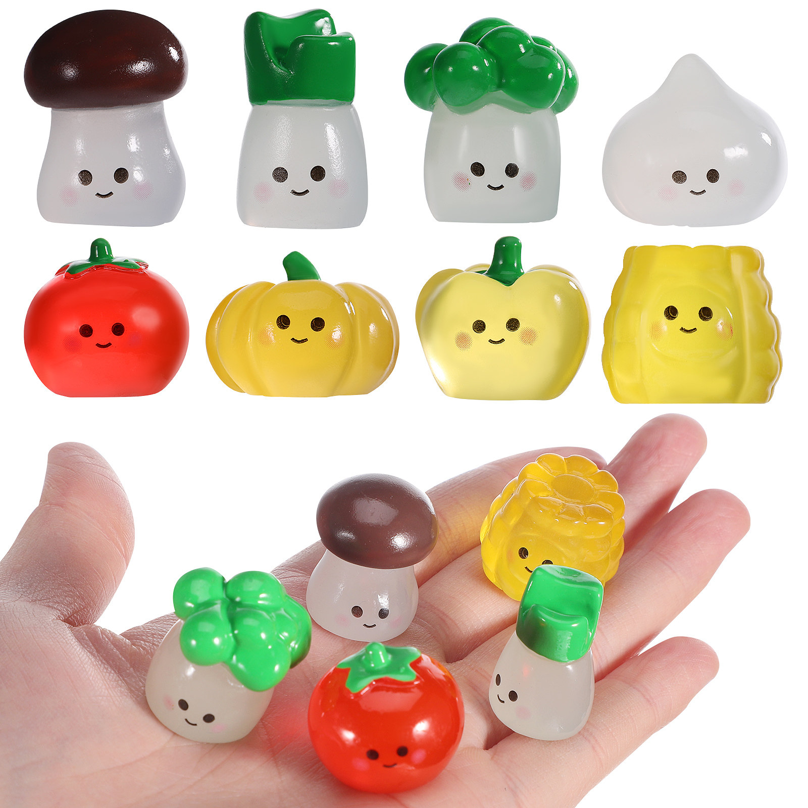 8 Pcs Mini Vegetables Glow in  - Bonsai Garden World recension och pris